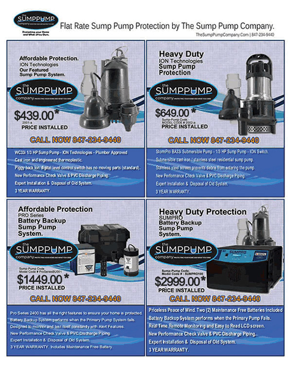 The Sump Pump Company - Price Guide